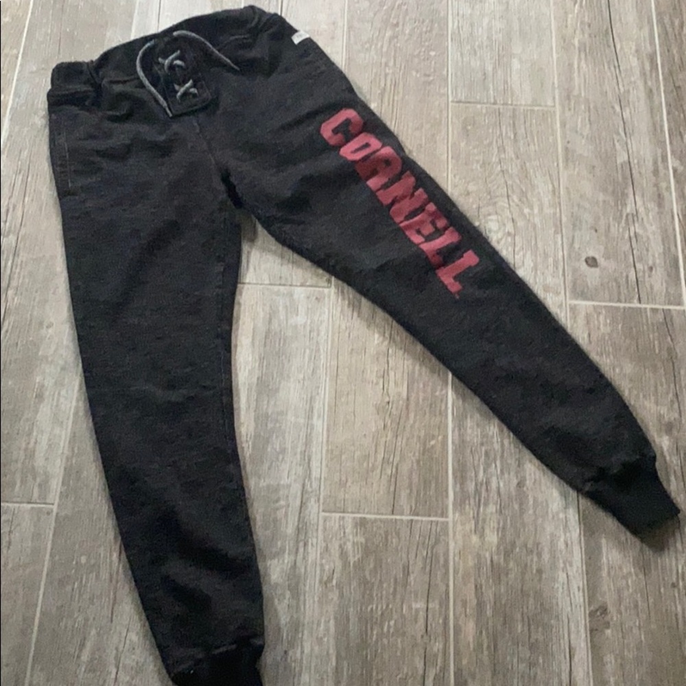 Renu Cornell Corset Lace Joggers - Heathered Black